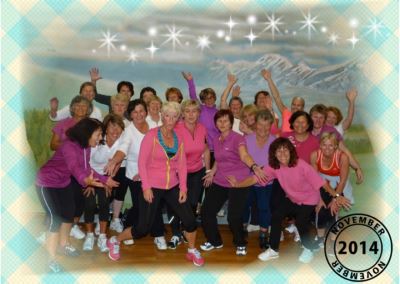 Step-Aerobic-Gruppe