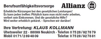 Klaus Kollmann Allianz-Vertretung Klaus Kollmann Allianz-Vertretung