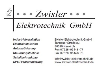 Zwisler Elektrotechnik Zwisler Elektrotechnik