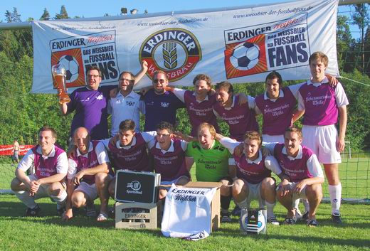 Siegesfeier beim Erdinger MeisterCup