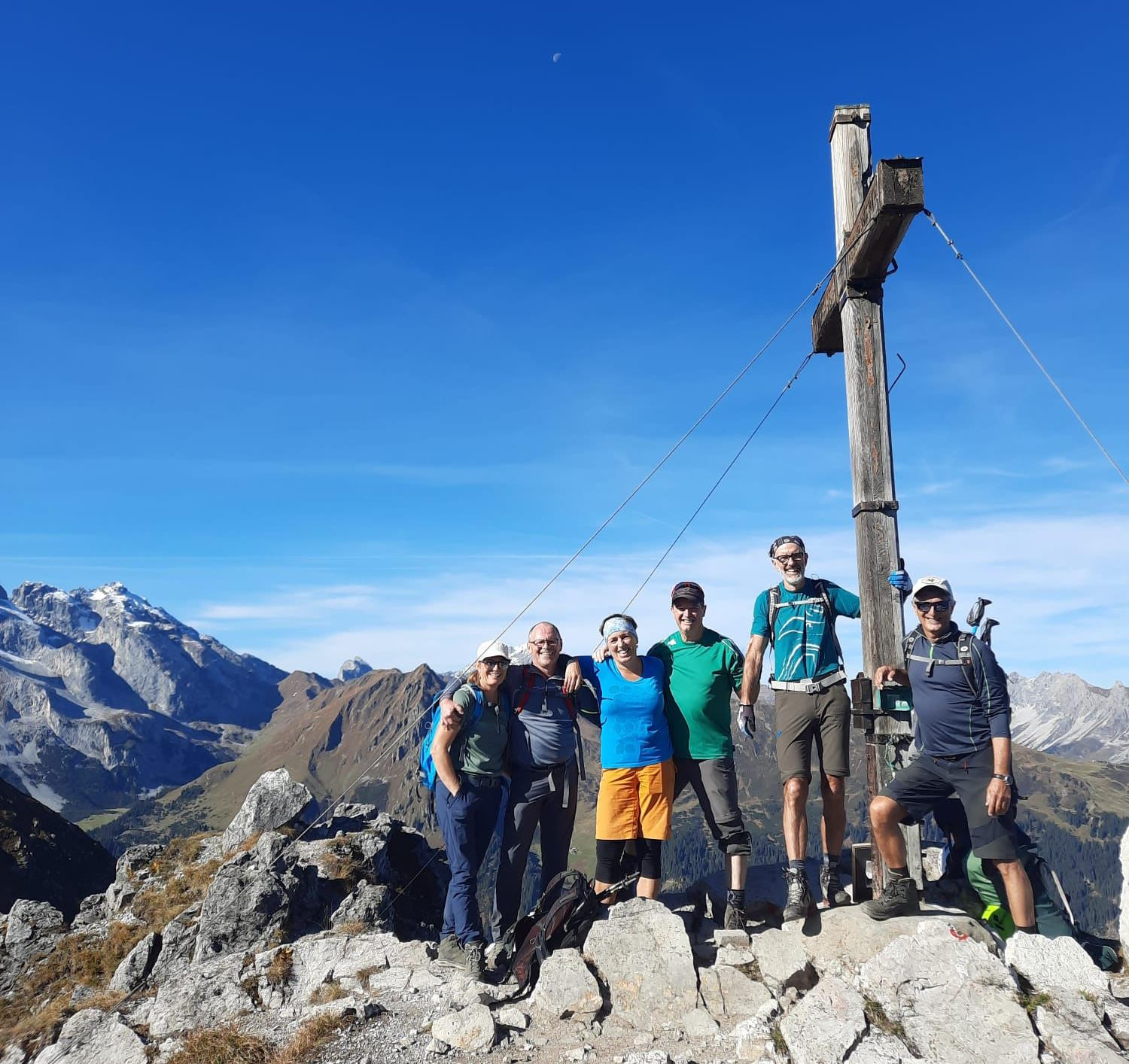Die Jedermänner auf der Tschaggunser Mittagsspitze