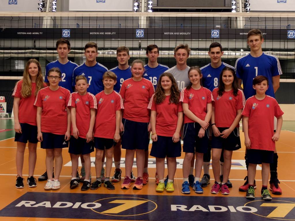 Volleyballkinder beim VfB FRiedrichshafen