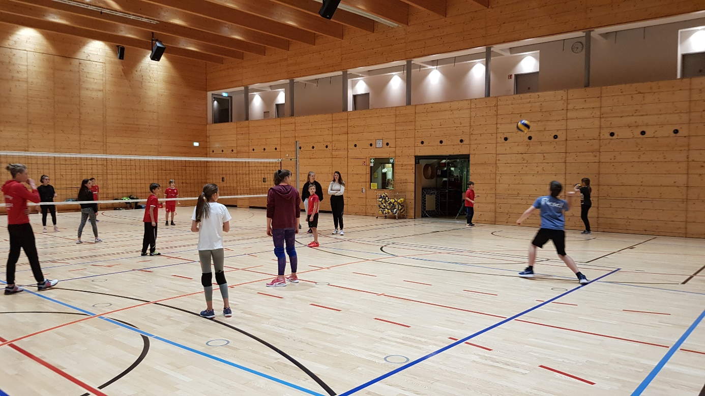 Training mit Schulkindern